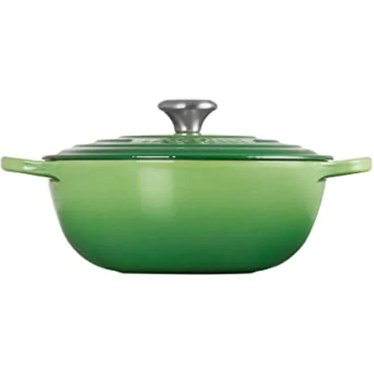 Le Creuset Signature La Marmite Bräter, rund, 26 cm, bamboo green – Bild 3