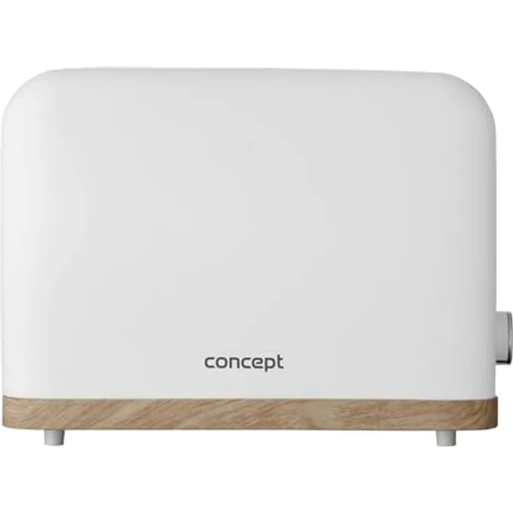 Concept Elwood TE2015 Elektrischer Toaster 930 W, 7 Bräunungsgrade, Automatischer Brotauswurf und Geräteabschaltung, Auftau-/Aufwärm-/Soforttoastfunktion, Weiß. – Bild 2