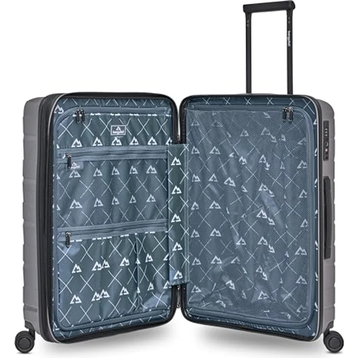 Bergpfeil Koffer-Set 3-teilig | Hochwertiges Polypropylen-Material, Dehnfalte, Doppelrollen & TSA-Schloss (Travel) – Bild 5