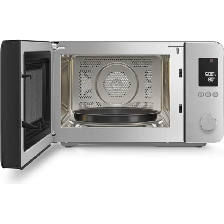 Smeg MOC02BLMEU, Kombi-Tisch-Mikrowelle mit 9 Garfunktionen, Air-Fry und 25 Automatikprogrammen, matte schwarze Oberfläche mit Aluminiumfront – Bild 5
