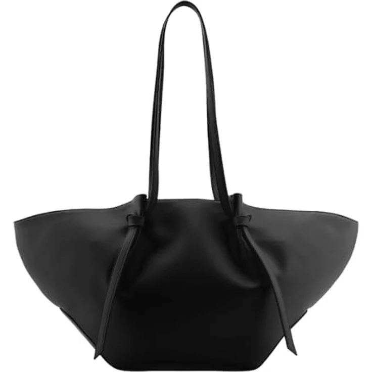 Seidenfelt Ryd Shopper Tasche, 54 cm, schwarz, 100% Polyurethan – Bild 1