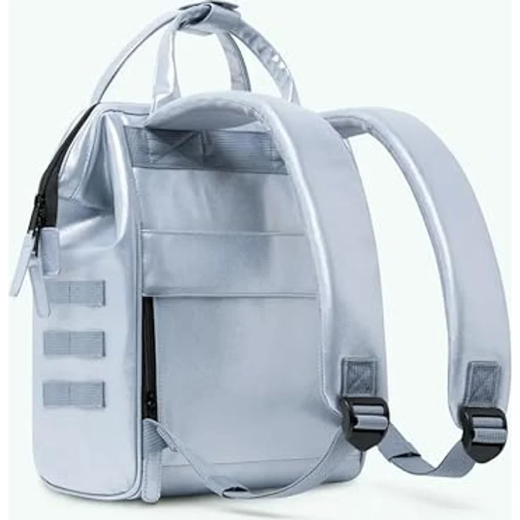 Cabaia Adventurer Iridescent City Rucksack S, 32 cm, silberfarben, 100% Polyurethan – Bild 4