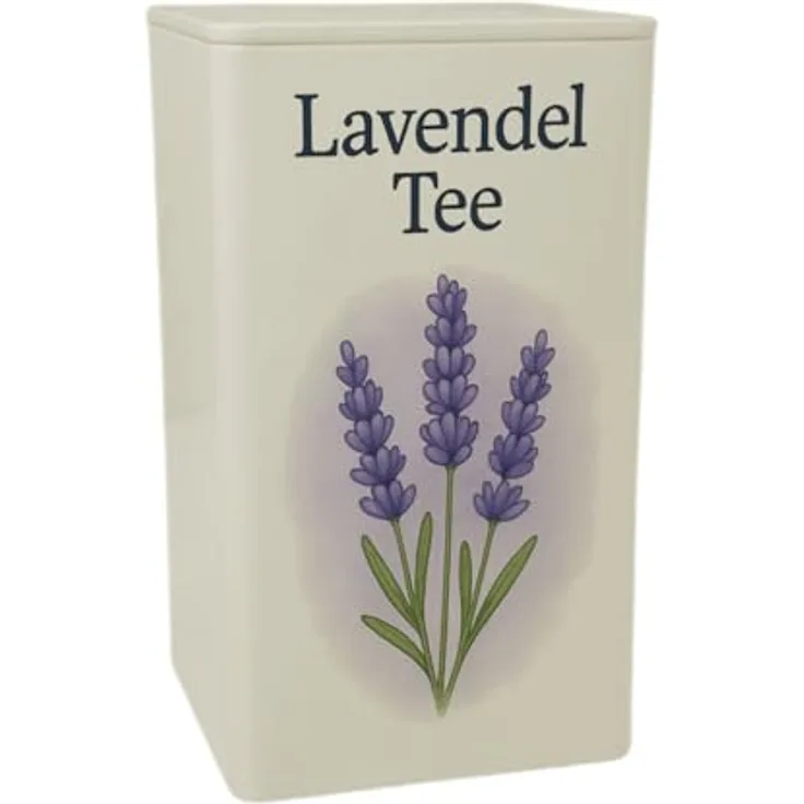 speecheese Sternenruhe Lavendel Tee Dose, Vorratsdose mit 900 ml Kapazität und beruhigendem Lavendel-Design