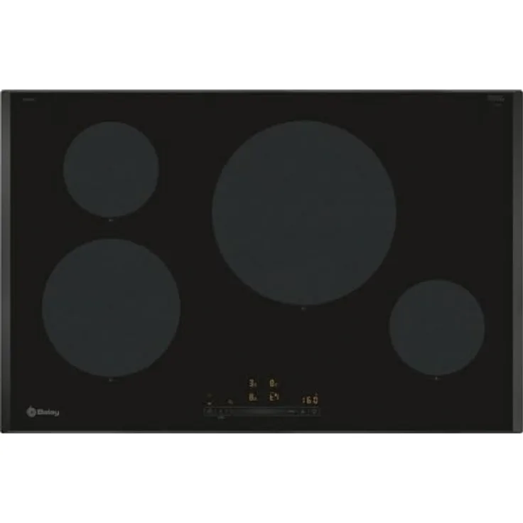 Balay 3EB985LH Induktionskochfeld, 80 cm, 4 Zonen, 11 Stufen, Sprint-Funktion, Schwarz