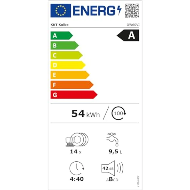 KKT KOLBE DW60VI 60 cm Geschirrspüler, vollintegrierbar mit Besteckschublade, LED-Beleuchtung, automatischer Türöffnung, 7 Programmen für 14 Maßgedecke – Bild 6