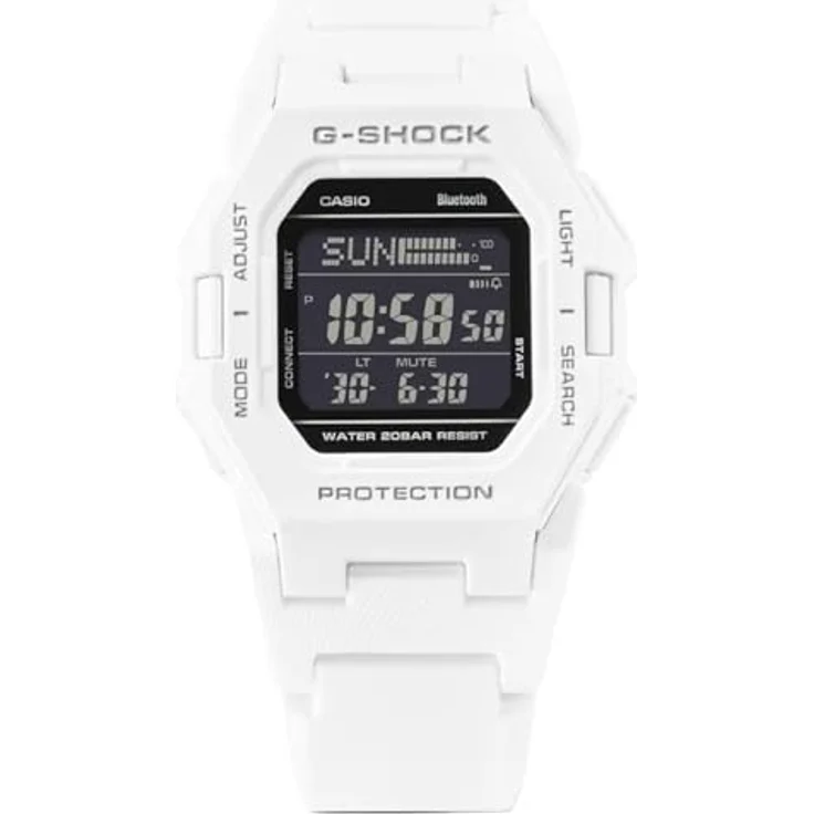 G-SHOCK GD-B500-7ER Damen Armbanduhr, Digitaluhr aus Kunstharz, weiß – Bild 2