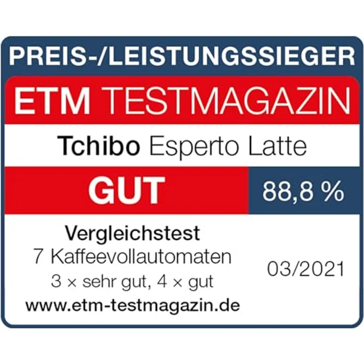 Tchibo Kaffeevollautomat Esperto Latte mit Milchaufschäumfunktion für Caffè Crema, Espresso und Milchspezialitäten, Anthrazit - INKLUSIVE Kaffeeprobierset GRATIS – Bild 5