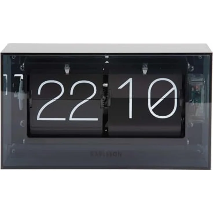 Karlsson Boxed Flip, Tischuhr mit modernem Acrylglas und elegantem Design
