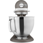 KitchenAid Artisan 5KSM185PSEGR Küchenmaschine mit Direktantrieb, 300W, 4,8 L Edelstahlschüssel mit Griff, 3 l Edelstahlschüssel ohne Griff, imperial grey, Serie: 5KSM185PS