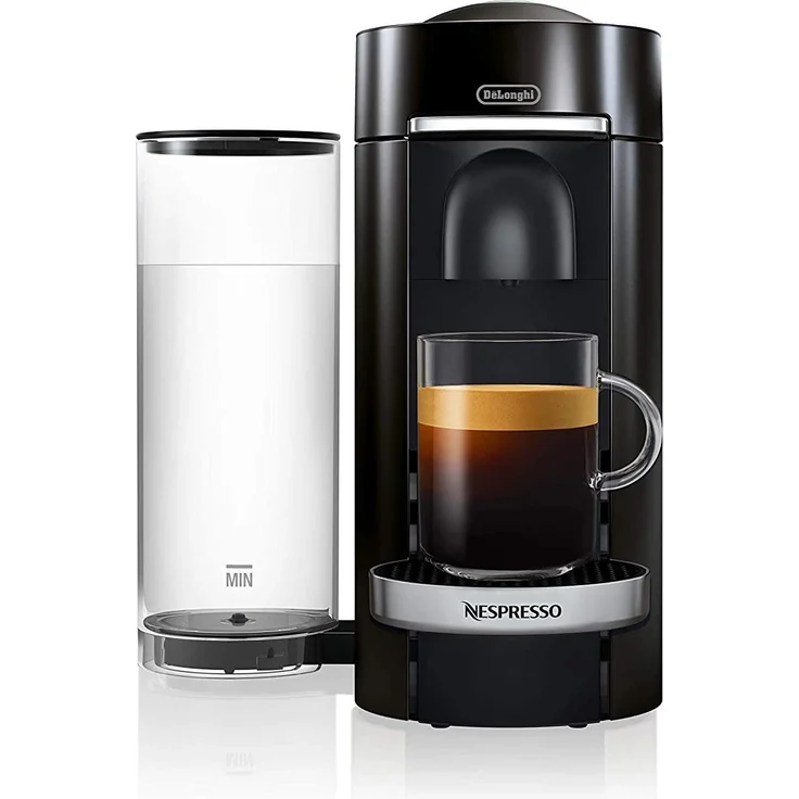 De'Longhi Nespresso Vertuo Plus ENV 155.B Kaffeekapselmaschine, 5 Tassengrößen, inkl. Willkommenspaket mit 12 Kapseln, 1,7 L, schwarz – Bild 1