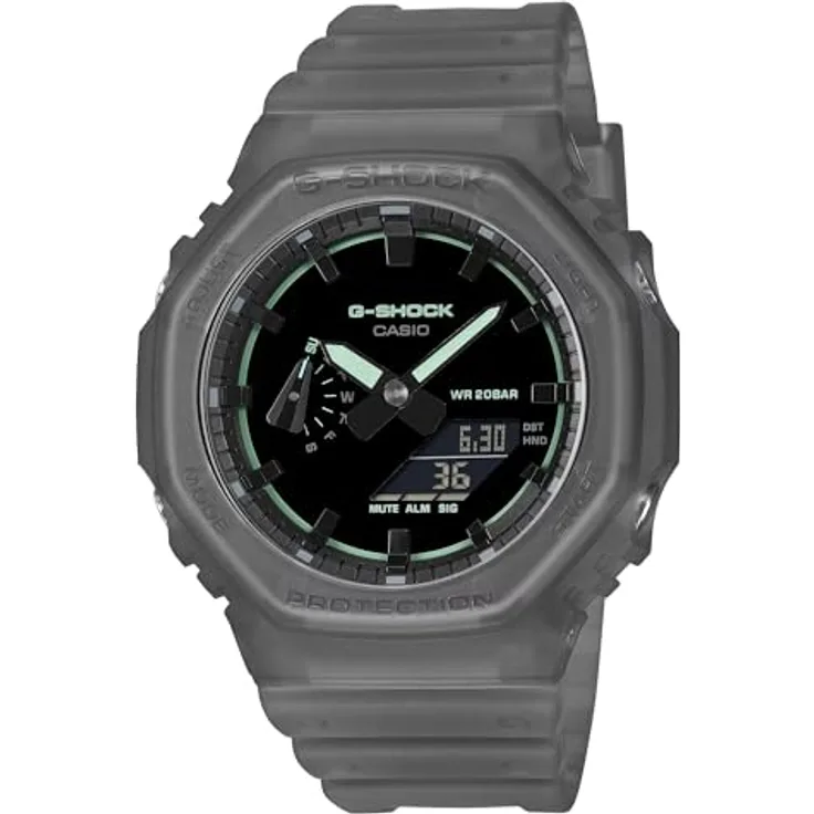 Casio G-Shock Unisex Analog Digital Quarz Armbanduhr, grau mit wasserdichtem Gehäuse und multifunktionalen Features