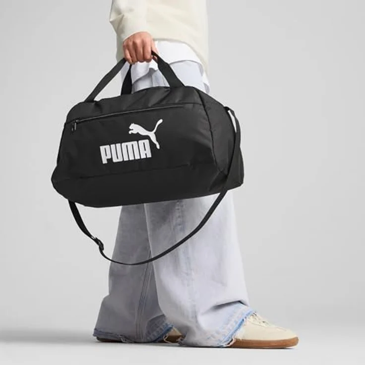 PUMA Sporttasche PUMA Phase 22L, kleine Sporttasche für Erwachsene mit geräumigem Hauptfach und verstellbarem Schulterriemen, Schwarz – Bild 3