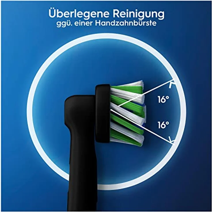 Oral-B CrossAction CleanMaximiser Black Edition 10er Aufsteckbürste – Bild 3