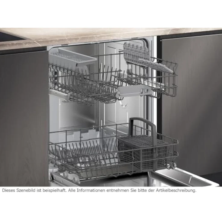Siemens SX61HX00TE, iQ100, Vollintegrierter Geschirrspüler, 60 cm, 13 Maßgedecke, Energieeffizienzklasse C, Home Connect-fähig – Bild 3