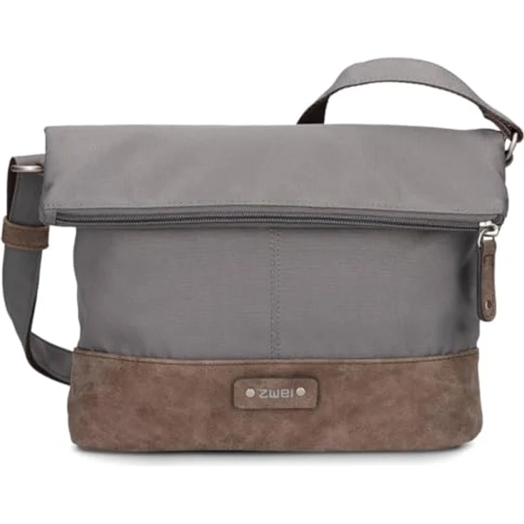 ZWEI Beuteltasche Olli OT6, wasserdichte Umhängetasche für Damen, grau, 28 x 8 x 20 cm – Bild 2
