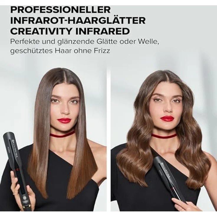 Bellissima Imetec Creativity Infrared, Glätteisen mit Infrarot-Technologie, 4 Heizelementen und 11 einstellbaren Temperaturen von 130 °C bis 230 °C, ION Ceramic Beschichtung – Bild 2