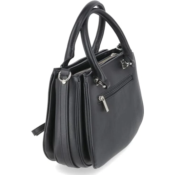 Tamaris TAS Katharina Handtasche, 28 cm, schwarz, 100% Polyurethan, Henkeltasche – Bild 2