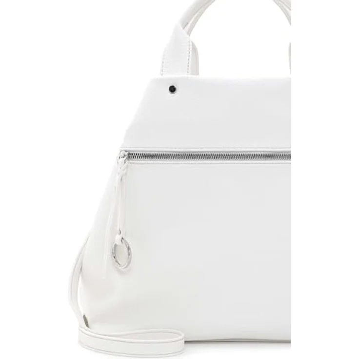 SURI FREY Shopper SFY Debby, veganer Einkaufstasche in Echtleder-Optik, weiß mit längenverstellbarem Umhängeriemen – Bild 8