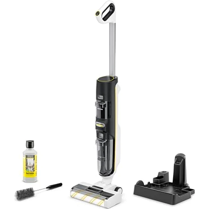 Karcher FCV 4 Natural N, kabelloser Saugwischer mit 4 Reinigungsmodi, Akkulaufzeit von 45 min, Flächenleistung von 200 m², inkl. natürlichem Bodenreiniger – Bild 1
