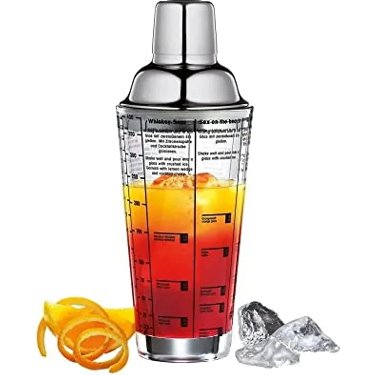 Cilio KP0000200300 Cocktailshaker, 18/8 Edelstahl