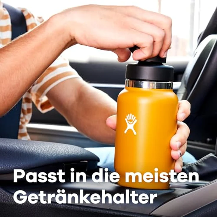 Hydro Flask - Travel Bottle 946 ml (32 oz) - Isolierte Edelstahl-Wasserflasche mit TempShield-Vakuumisolierung und auslaufsicherem Flex-Trinkhalm-Verschluss - Birch – Bild 4