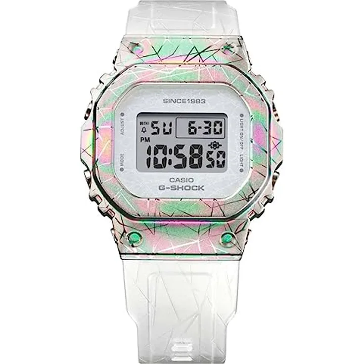 Casio Watch GM-S5640GEM-7ER, Damenuhr mit mehrfarbigem Design