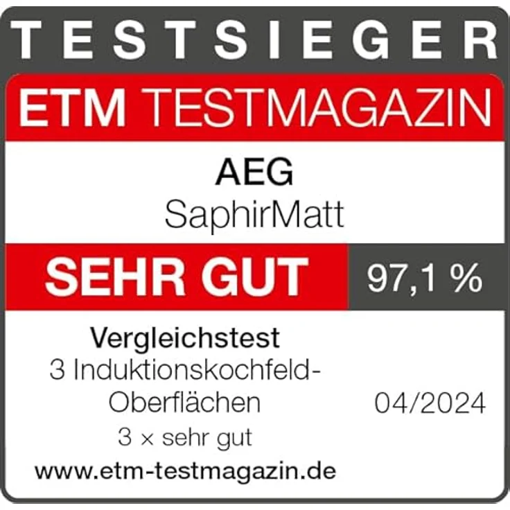 AEG TH84CB0BSZ, autarkes 83 cm Induktions Kochfeld mit 4 Zonen und integriertem Dunstabzug – Bild 24
