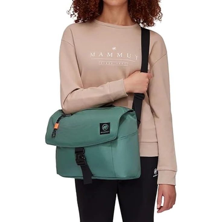 Mammut Xeron Messenger 8, Wasserabweisende Handtasche mit 13"-Laptopfach, Grün – Bild 5