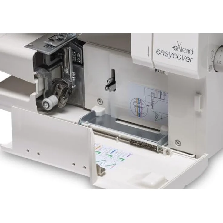 Elna eXtend Easycover V.2 neue Version Coverlock-Nähmaschine, weiß – Bild 5