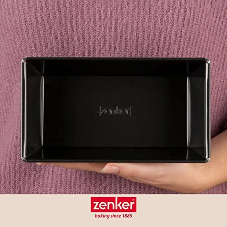 Zenker Königskuchenform 20 cm SPECIAL - MINI, kleine Backform aus Stahlblech, Kastenform mit Antihaftbeschichtung (Farbe: Schwarz), Menge: 1 Stück – Bild 6