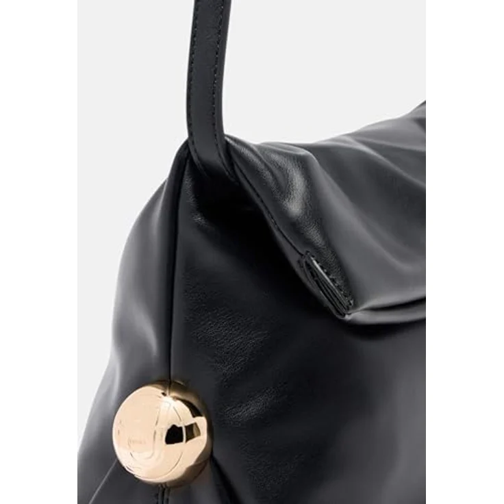 Liu Jo Riccy Schultertasche M 30 cm, handliche Umhängetasche aus langlebigem Polyurethan mit Magnetverschluss, schwarz – Bild 5