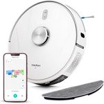 MEDION Saugroboter mit Lasernavigation und Wischfunktion X41 SW (Starke 8000Pa Saugkraft, 2in1 Roboterstaubsauger, präzise Kartenerstellung, Go & No Go Bereiche, mehrere Etagen)