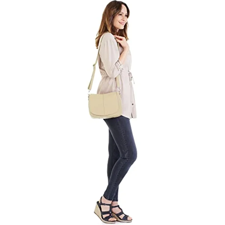 Cluty Umhängetasche, echt Leder, Made in Italy, minimalistisch, modern, 100% Rindleder, in den Farben Braun erhältlich – Bild 2