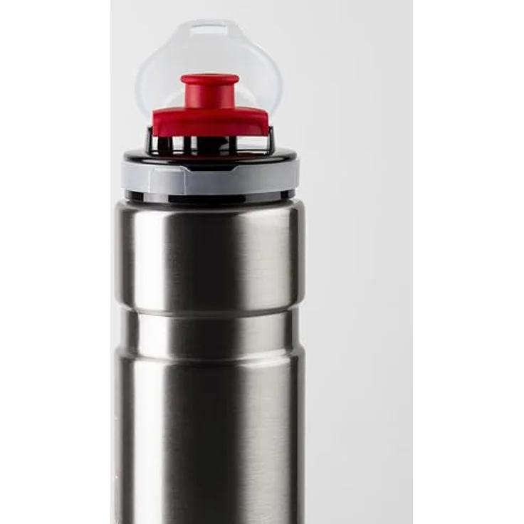 Elite Syssa Race Trinkflasche, 750ml, silber glanz, Edelstahl – Bild 6