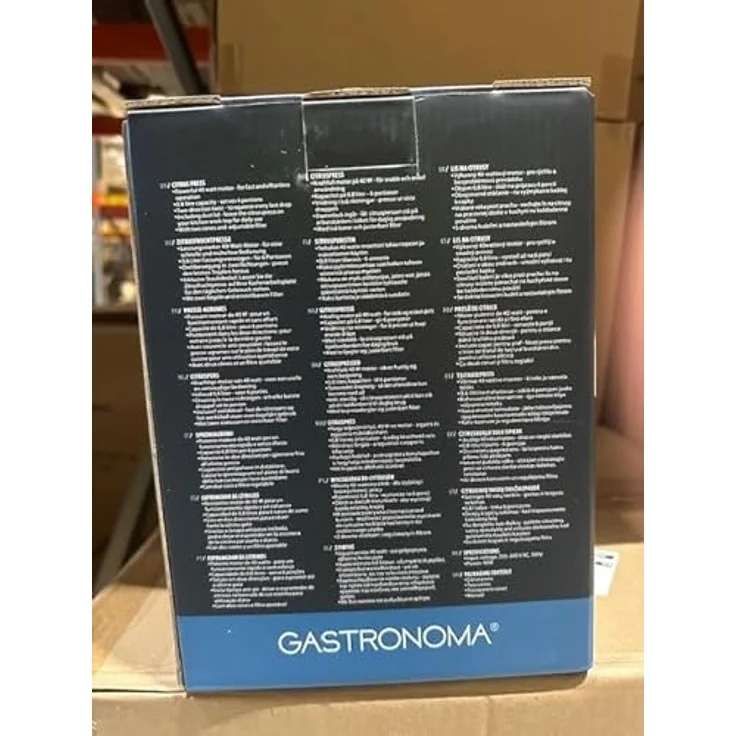 Gastronoma Zitruspresse 18230101, 40 W, 0.8 L, Schwarz / Edelstahl, mit einstellbarem Fruchtfleischfilter und Zwei-Wege-Automatik – Bild 4