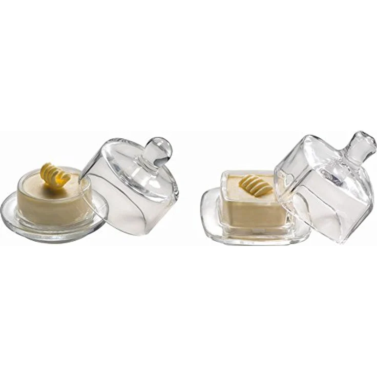 APS Butterservierer, Butterglocke, 9 x 9 cm, Höhe 9 cm, Glas – Bild 1