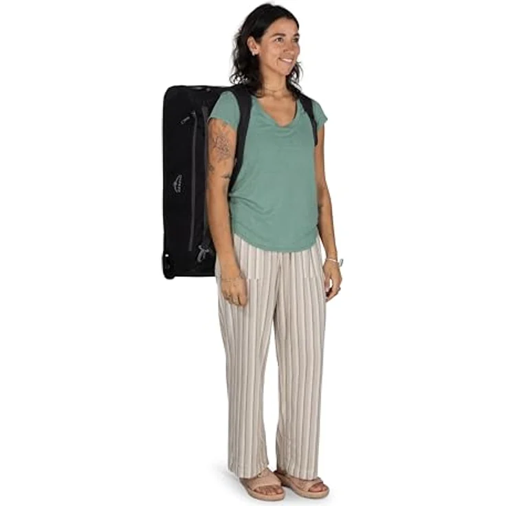 Osprey Daylite 85, 2 Rollen Reisetasche mit arretierbarem Griff und praktischen Außentaschen, Schwarz, (85 l) – Bild 10