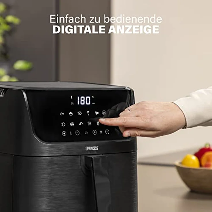 Princess Heißluftfritteuse mit 3,5 L – 70% weniger Energieverbrauch – 11 Programme – Inklusive Rezeptheft mit 30 Rezepten in deutsch – Aerofryer 182031 – Bild 5