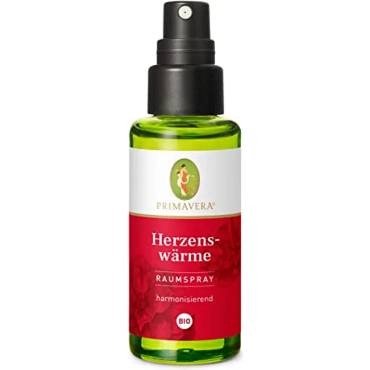 PRIMAVERA Raumspray Herzenswärme bio 50 ml - Aromadiffuser, Aromatherapie - harmonisierend - vegan – Bild 1