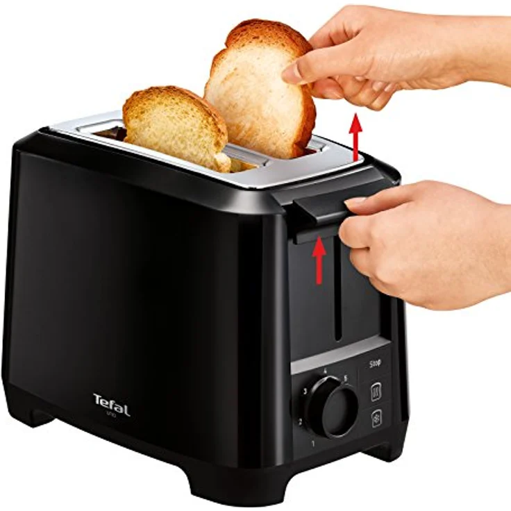 Tefal Uno TT1408 Scheibentoaster, 7 Bräunungsstufen (800 Watt) schwarz – Bild 6
