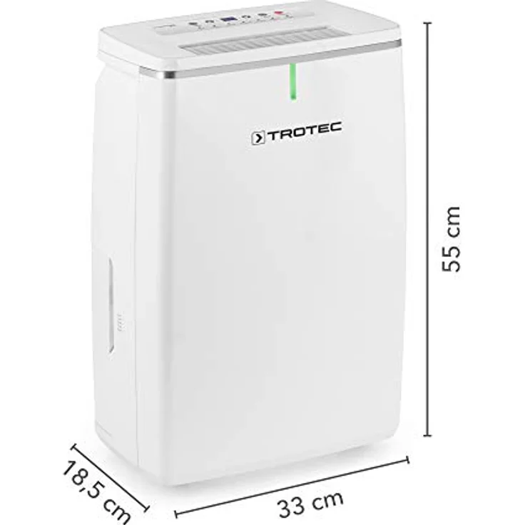 TROTEC TTK 53 E, elektrischer Luftentfeuchter mit 16 L/Tag, für Räume bis 31 m², Autoabschaltung, hygrostatgesteuerte Automatik – Bild 3