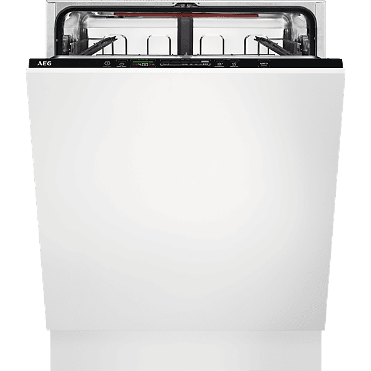 AEG FSB53627P 6000 Geschirrspüler, vollintegrierbar, 596 mm breit, 44 dB (A), D, mit SatelliteClean® und QuickSelect Funktion