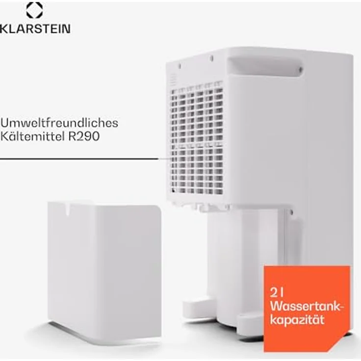 Klarstein CircleDry 16L Smart Luftentfeuchter, WLAN-App-Steuerung, Leise 38 dB, 24h Timer, Kontinuierliche Entwässerung, Tragbar für Wohn- & Büroräume bis 32 m² – Bild 5