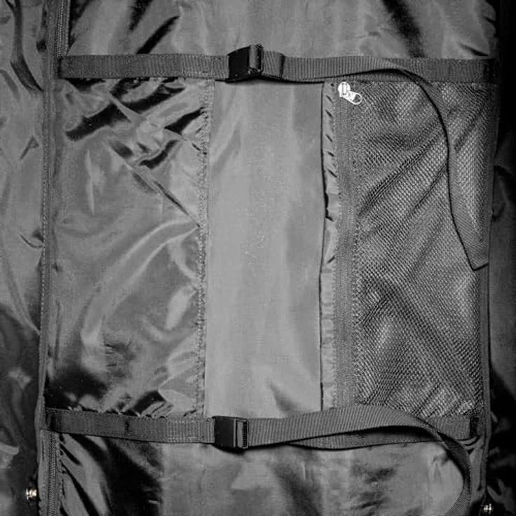 Tatonka Travel Roller 90, Koffer mit 90 l, Schwarz, mit Kompressionsriemen und praktischem Raumteiler – Bild 15