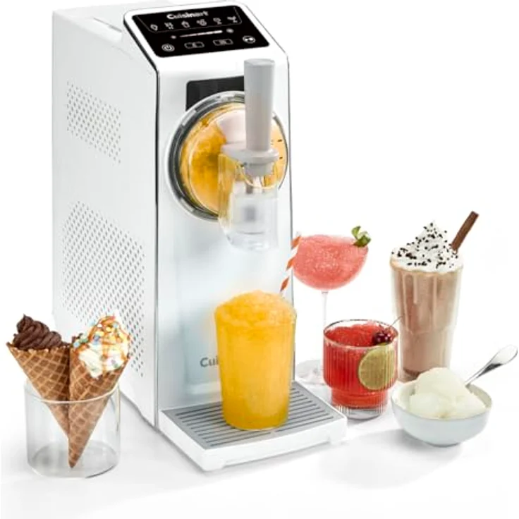 Cuisinart Frost Fusion 6-in-1-Eiscreme- und Slushie-Maschine mit leistungsstarker Kühltechnik und transparentem Deckel, einfach zu reinigen – Bild 2