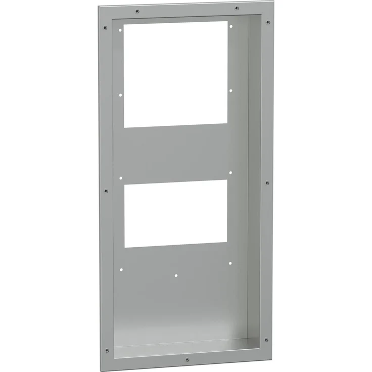 Schneider Electric Nsycuacc039dg, halb bündiger Montagesatz aus Edelstahl für Klimageräte, IP55, Silber, 850 x 415 x 102 mm