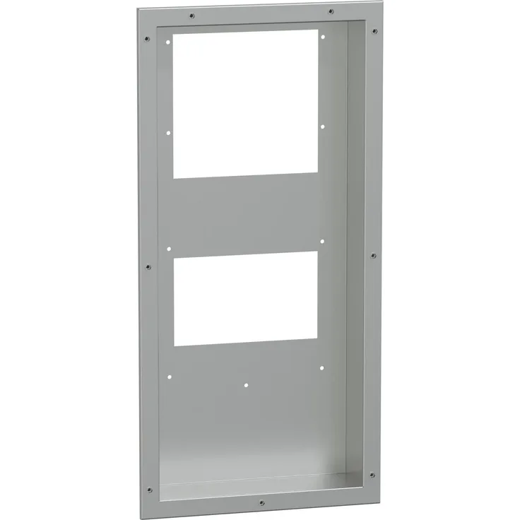 Schneider Electric Nsycuacc039dg, halb bündiger Montagesatz aus Edelstahl für Klimageräte, IP55, Silber, 850 x 415 x 102 mm