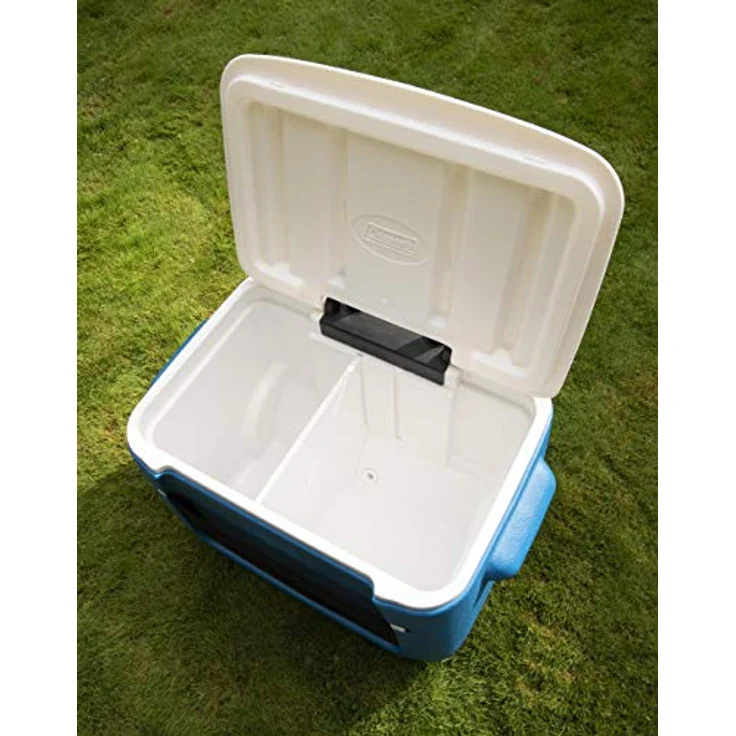Coleman 50QT passive Kühlbox, Kunststoff, blau-weiß – Bild 11