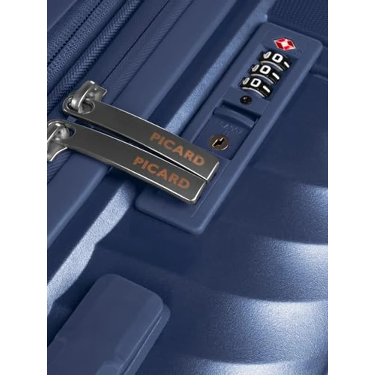 Picard Vienna 4 Rollen Kofferset 3-teilig, navy blue, mit Dehnfalte, 100% Polypropylen, Maße 50 cm x 29 cm x 74 cm – Bild 5
