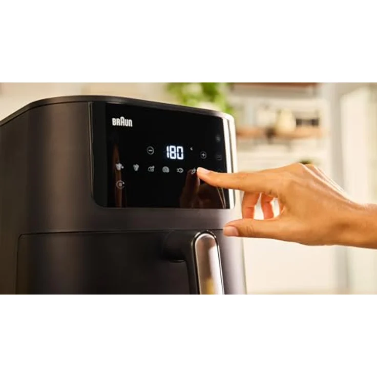 Braun MultiFry 5 HF5030 Digitale Heißluftfritteuse, 6L Airfryer mit 8 Programmen, 1700W, Touch-Bedienung, spülmaschinenfester Korb, Schwarz – Bild 3